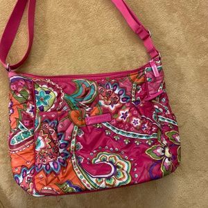 Vera Bradley pink paisley tote bag